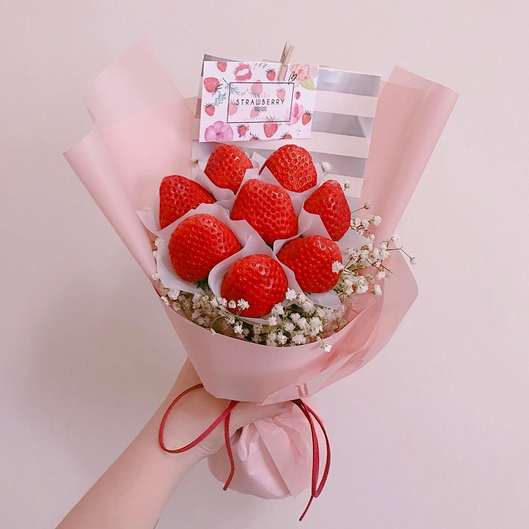 SB023 G A・日本進口頂級雙色草莓花束 - ONLINE SHOP | GOODAFTER 日青方好