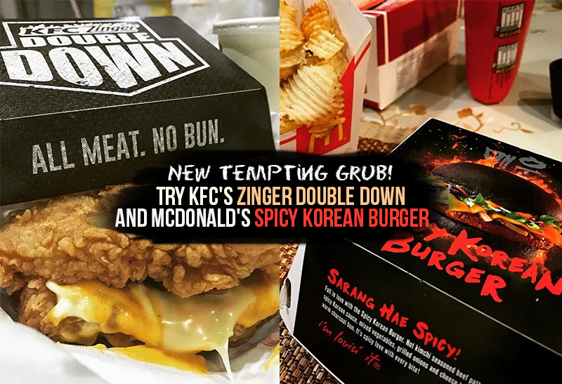 New Tempting Grub! Try KFC's Zinger Double Down and ...